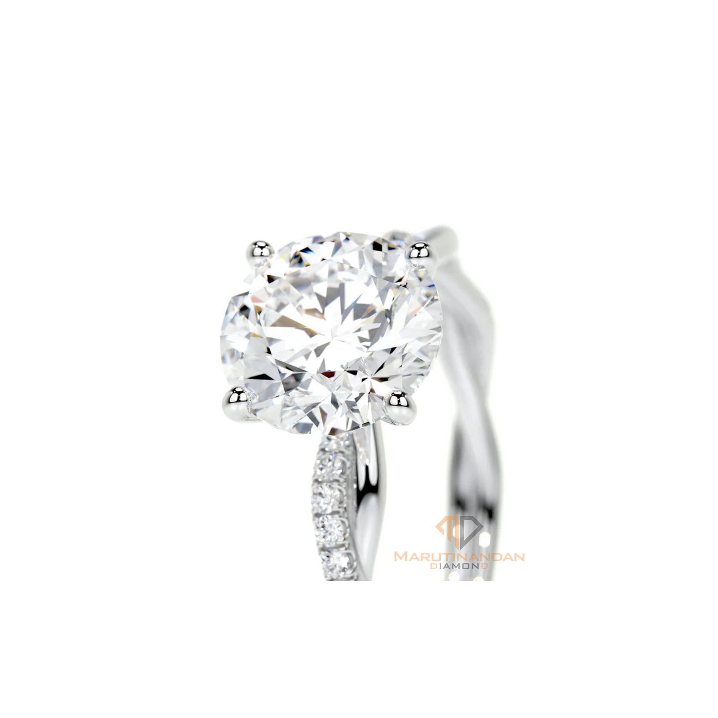 Lab Grown Round Diamond Ring