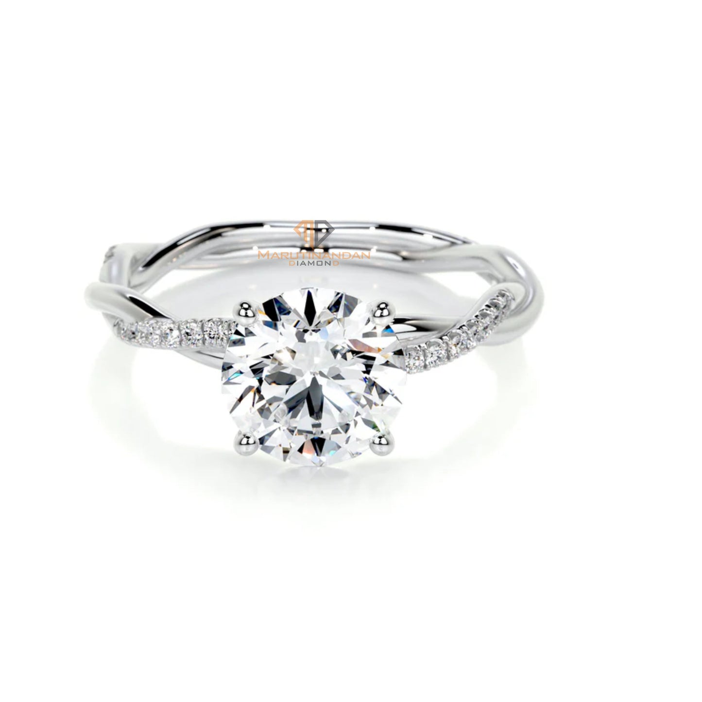 Lab Grown Round Diamond Ring