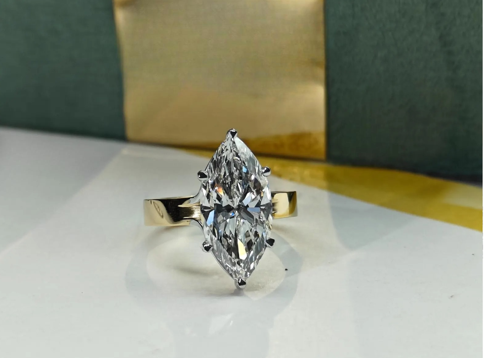 1.00CT Marquise Cut Diamond Engagement Ring