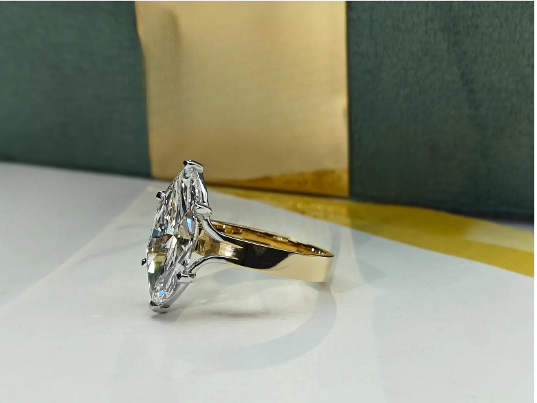 1.00CT Marquise Cut Diamond Engagement Ring