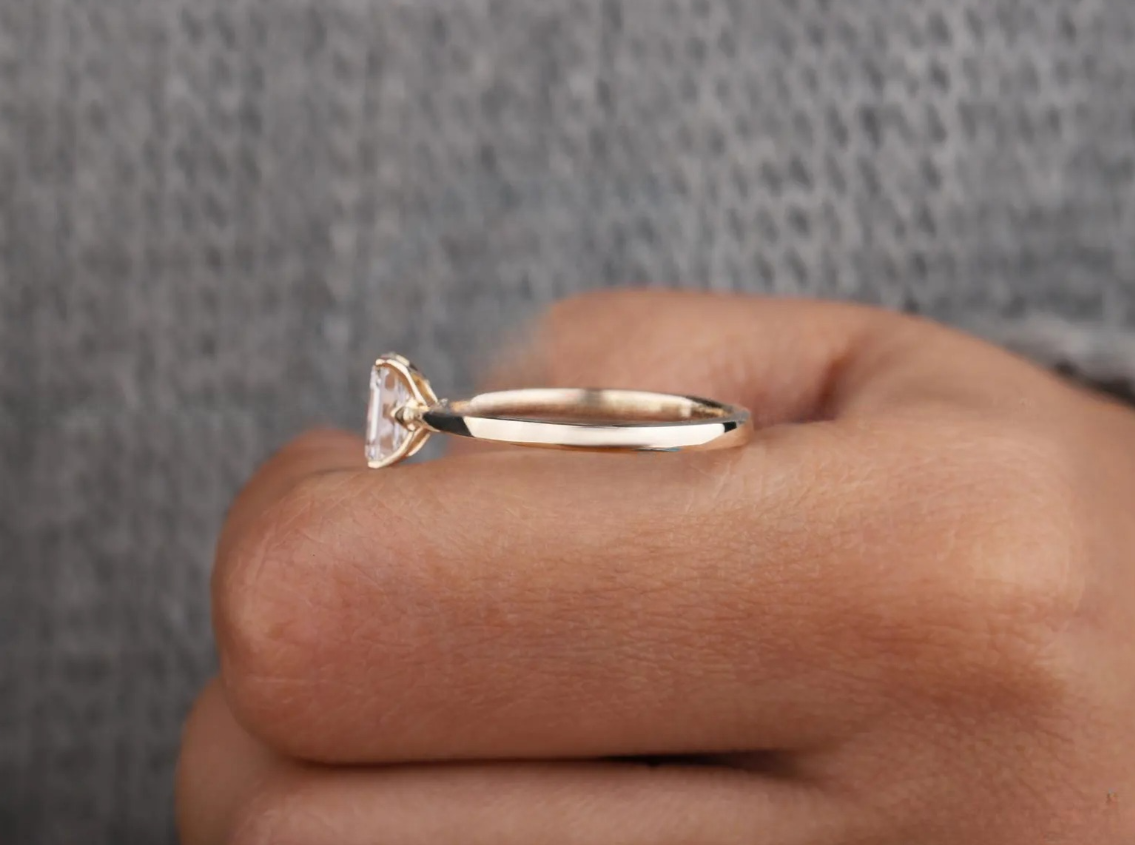 2 Carat Emerald Cut Lab-Grown Diamond Ring