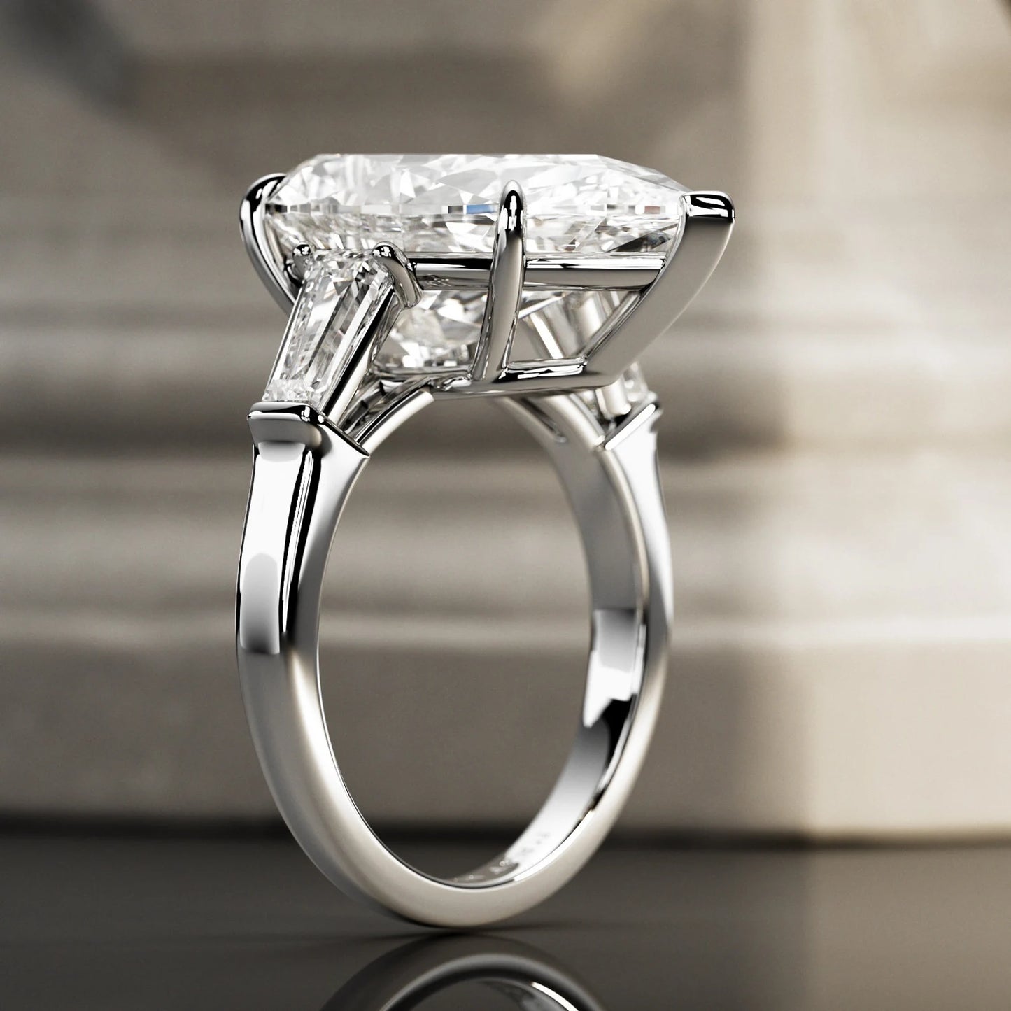 Breathtaking Pear Lab Grown Diamond Ring