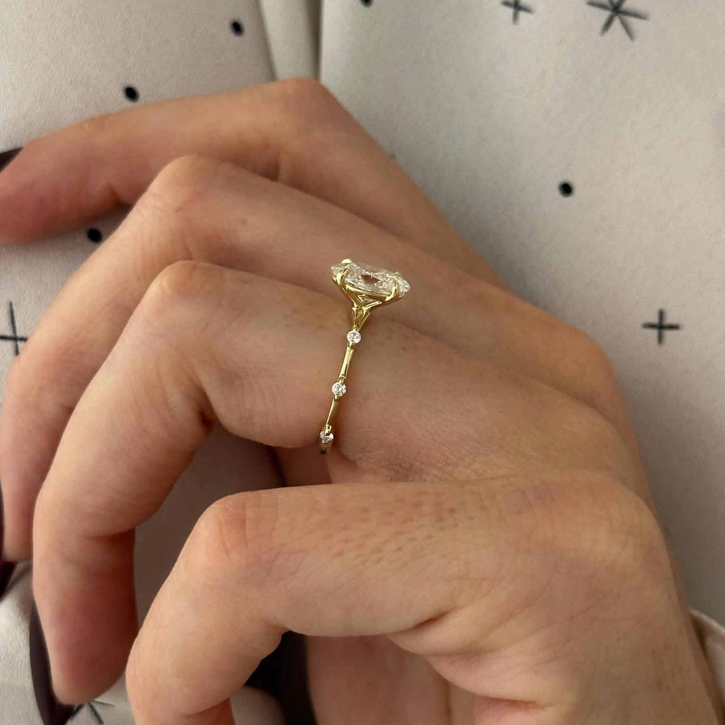 Marquise Cut Real Lab Grown Diamond Ring