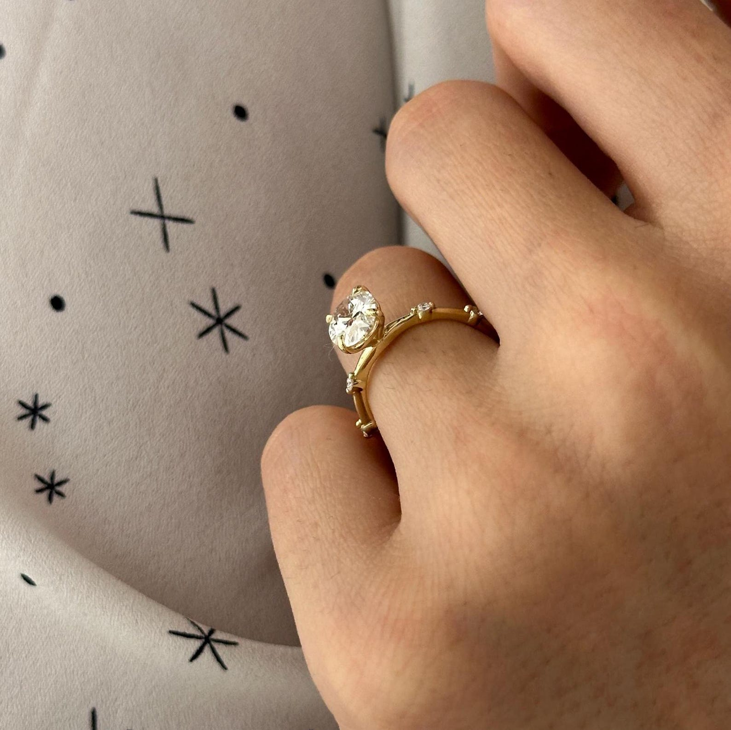 Marquise Cut Real Lab Grown Diamond Ring