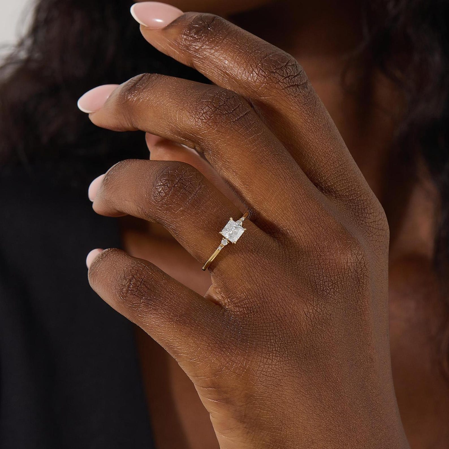 Princess Cut Lab Grown Diamond Ring