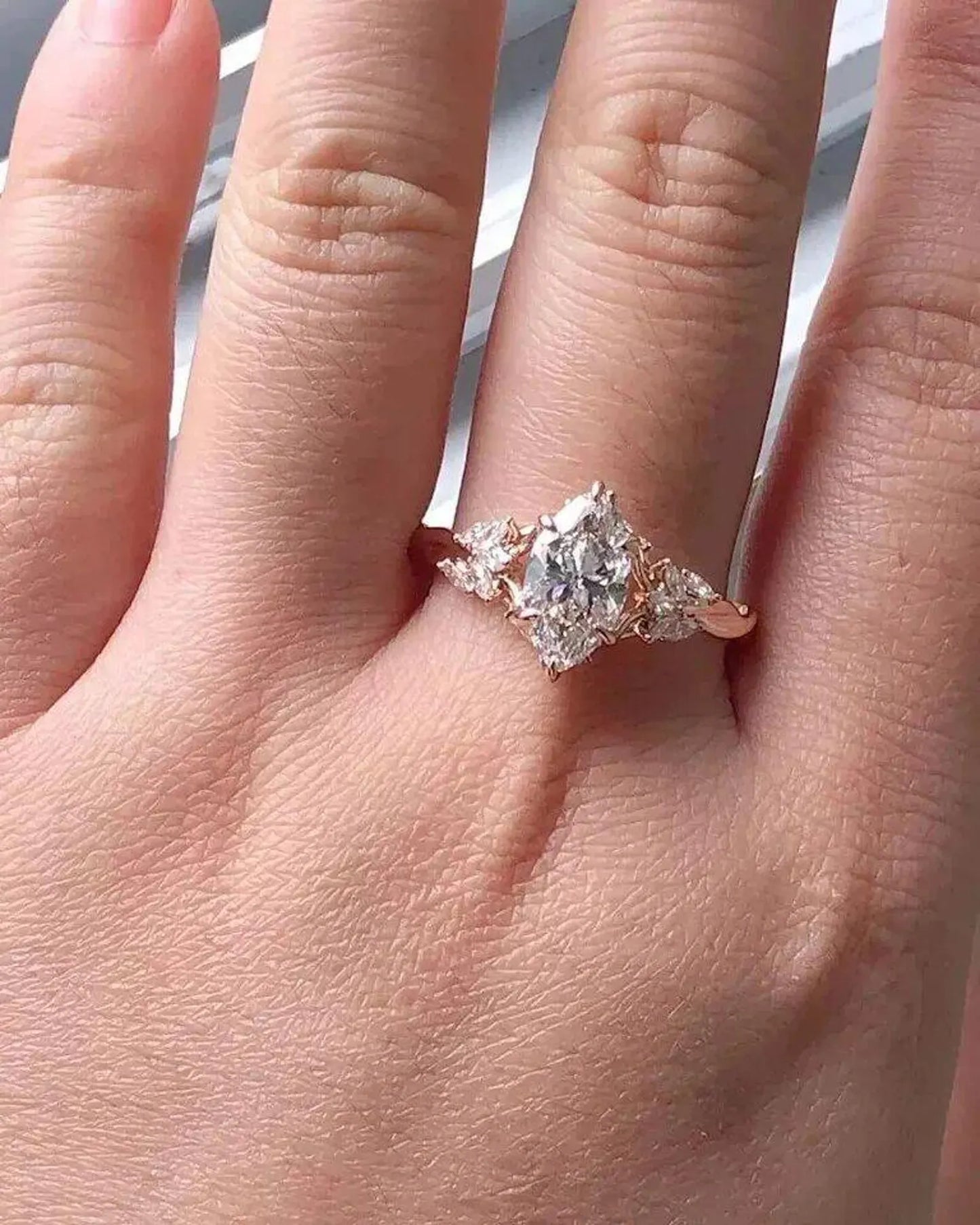 2CT Marquise Lab Grown Diamond Engagement Ring
