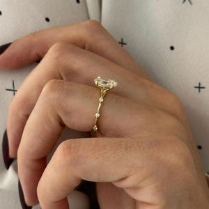 Marquise Cut Real Lab Grown Diamond Ring