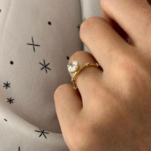 Marquise Cut Real Lab Grown Diamond Ring