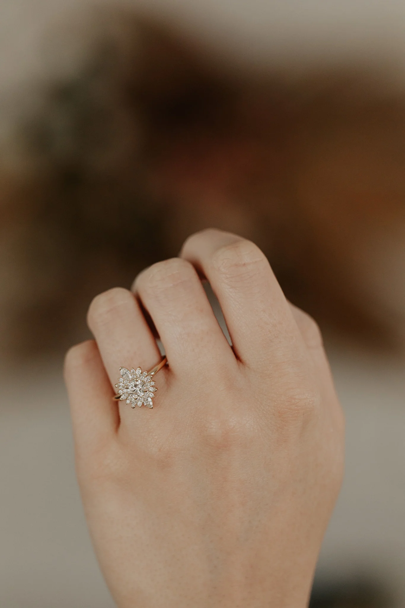 Crown Inspried 1Ct Round Diamond Wedding Ring
