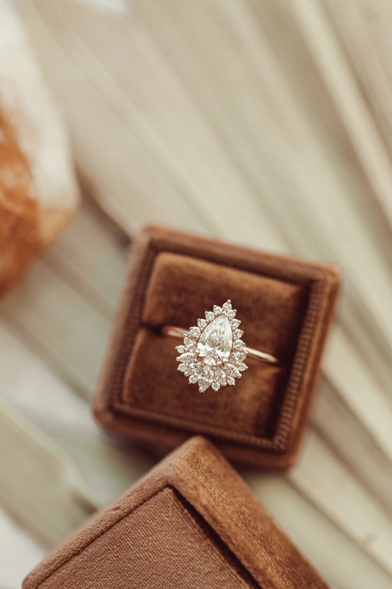 Pear Lab Grown Diamond Ring For Her