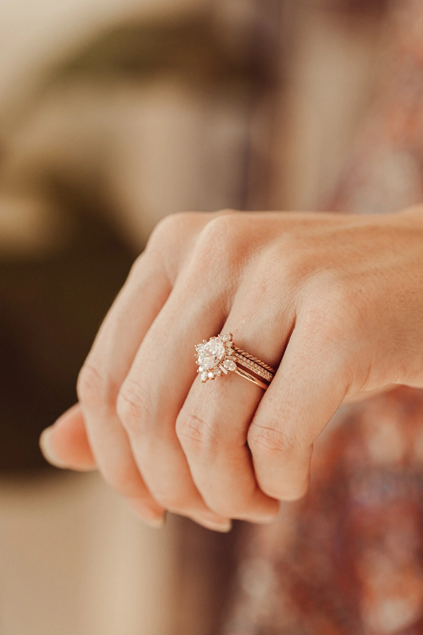 Mixed Cut Lab Grown Diamond Ring