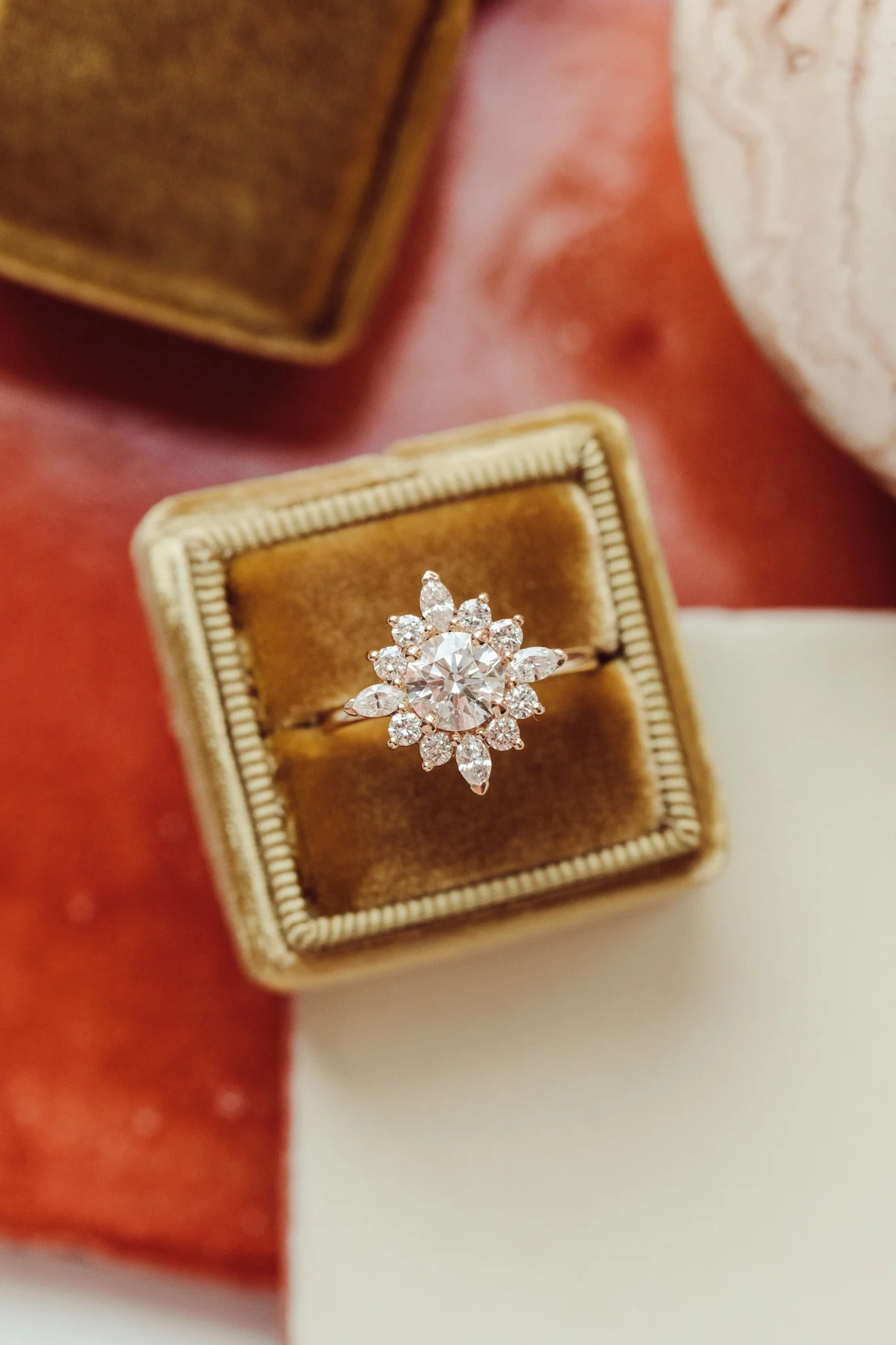 Lab Grown Diamond Round Flower Ring