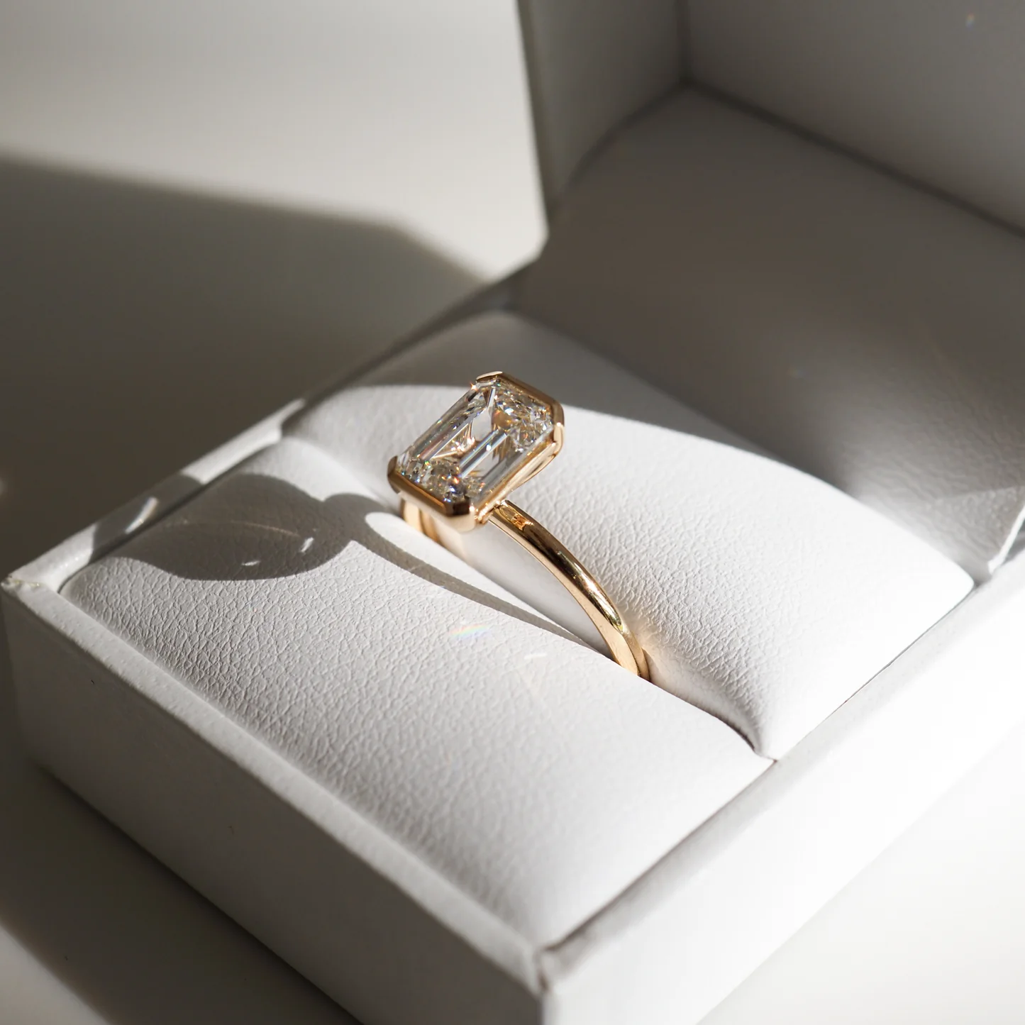 Certified Round Cut Lab Diamond Ring
