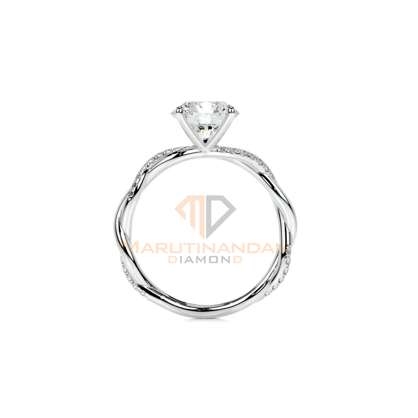 Lab Grown Round Diamond Ring
