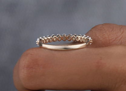 Oval-Cut Lab Diamond Eternity Band in Yellow Gold