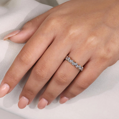 Alternating Round & Marquise Eternity Band