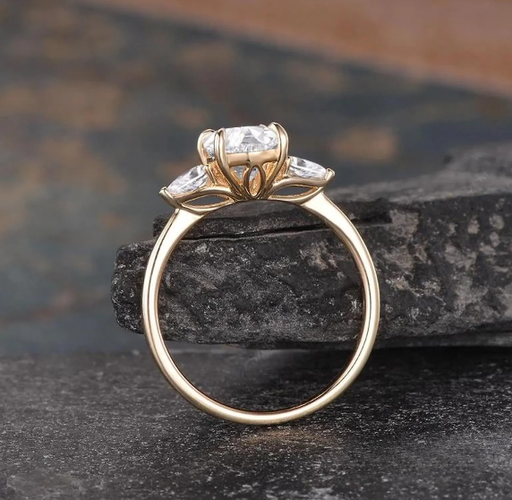 Oval Cut Three Stone Engagement Ring