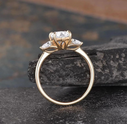 Oval Cut Three Stone Engagement Ring