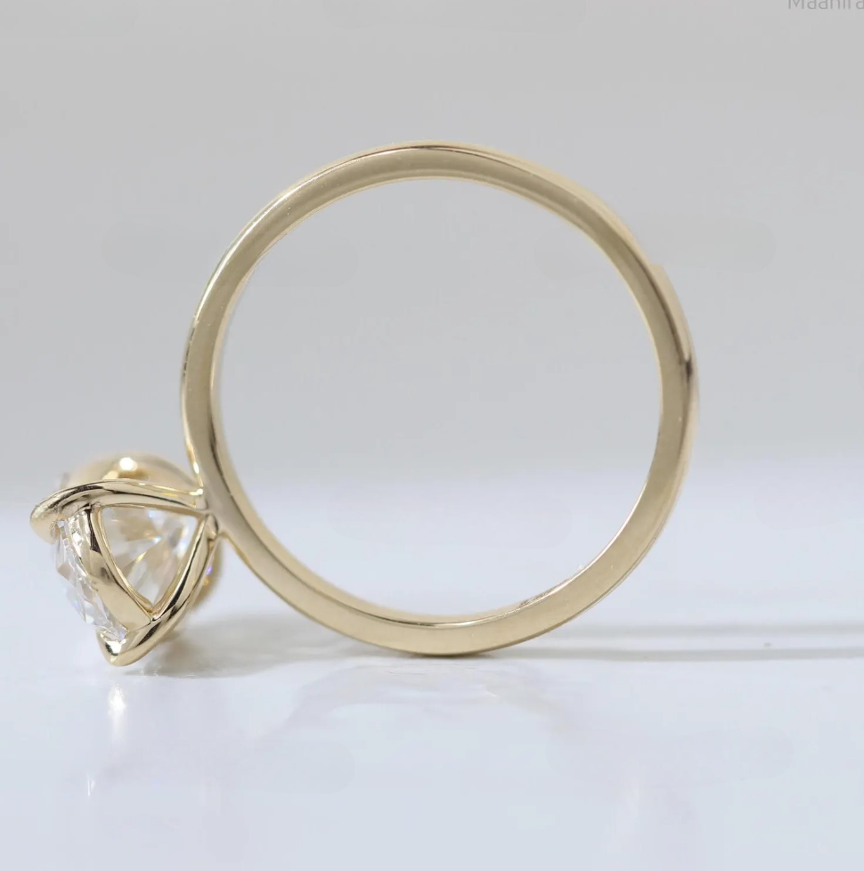 Solitaire Oval Lab-Grown Diamond Ring