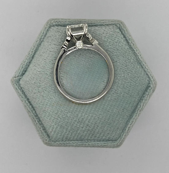 Emerald Lab Grown Diamond Ring