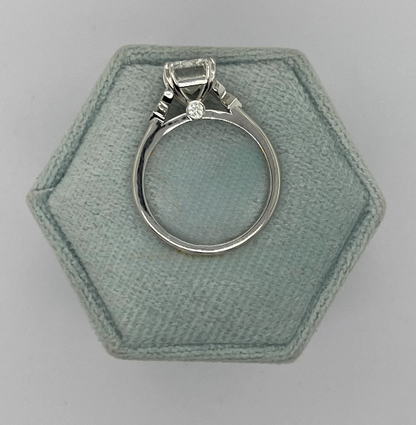 Emerald Lab Grown Diamond Ring