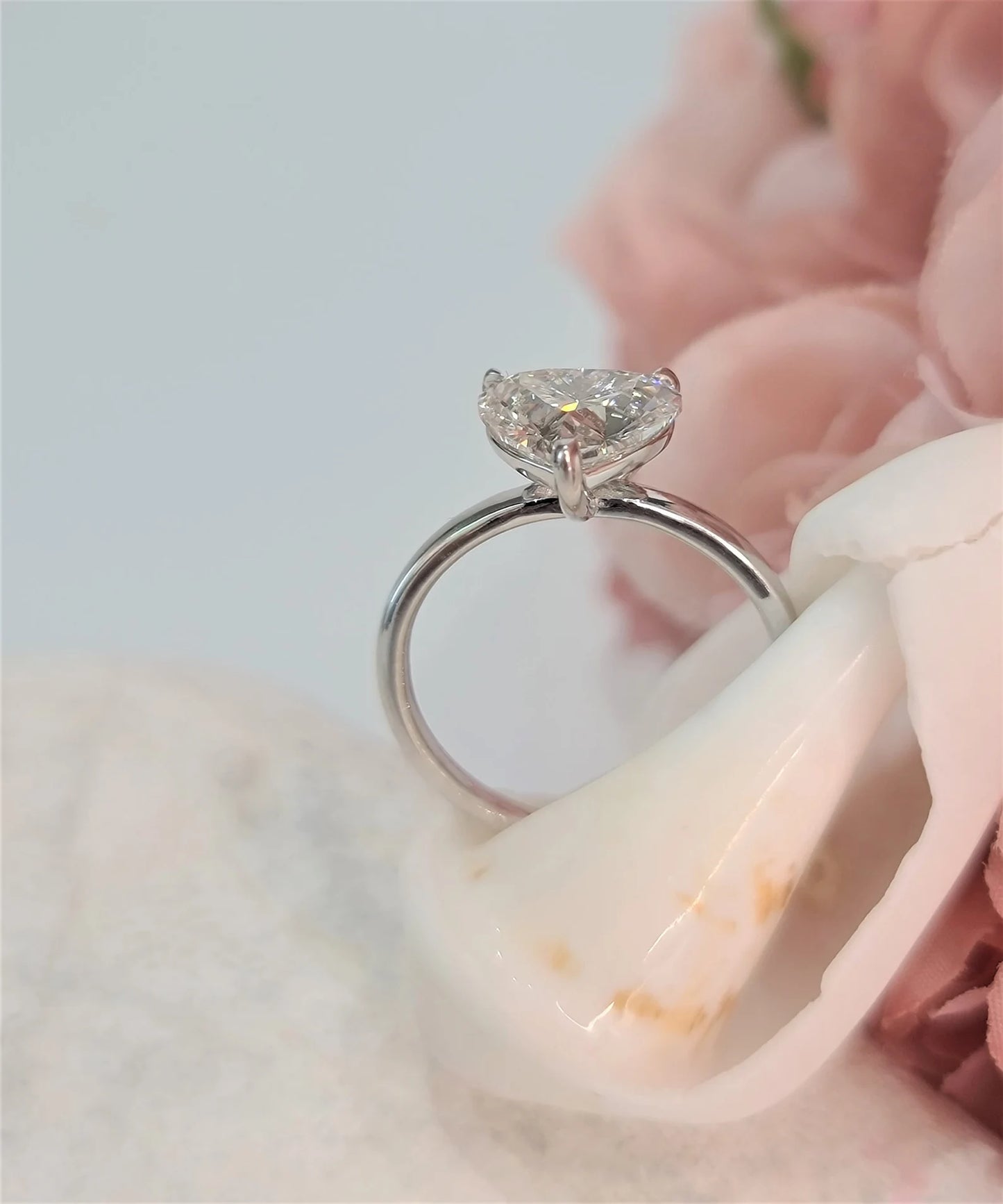 Heart Cut Lab Grown Diamond Engagement Ring