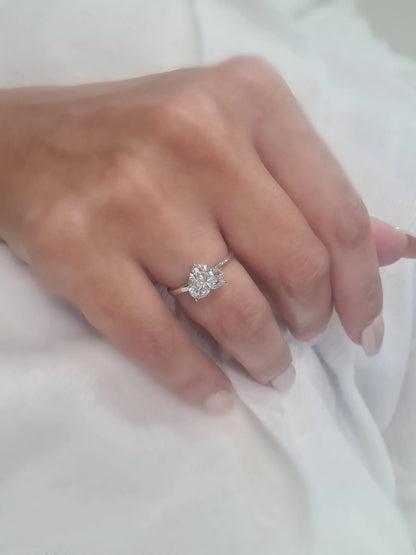 Heart Cut Lab Grown Diamond Engagement Ring
