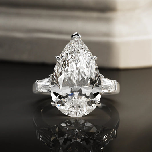 Breathtaking Pear Lab Grown Diamond Ring