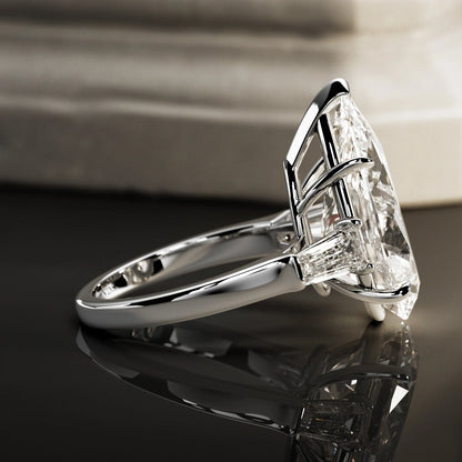 Breathtaking Pear Lab Grown Diamond Ring
