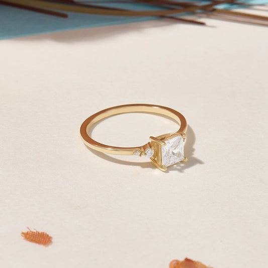 Princess Cut Lab Grown Diamond Ring