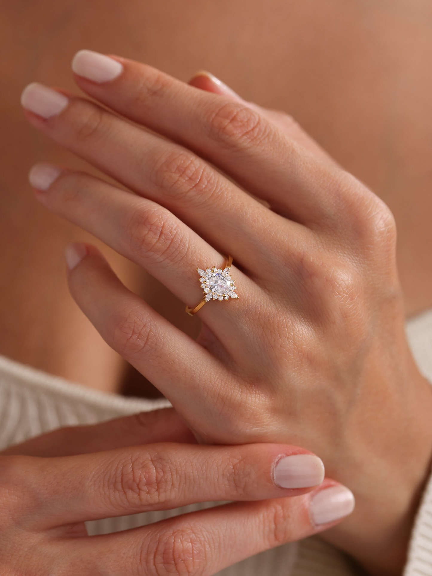 Marquise Lab-Grown Diamond Ring