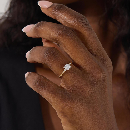 Princess Cut Lab Grown Diamond Ring