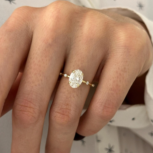 Marquise Cut Real Lab Grown Diamond Ring
