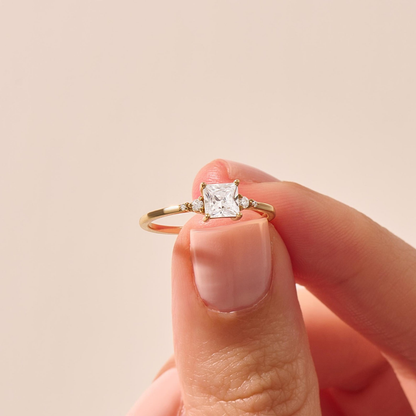 Princess Cut Lab Grown Diamond Ring