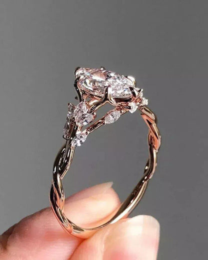 2CT Marquise Lab Grown Diamond Engagement Ring