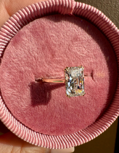 Radiant Cut Lab Grown Diamond Engagement Ring