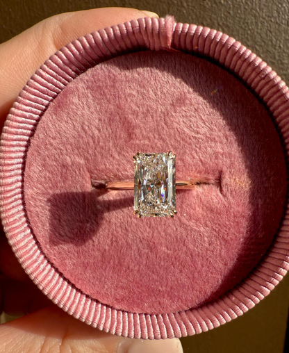 Radiant Cut Lab Grown Diamond Engagement Ring