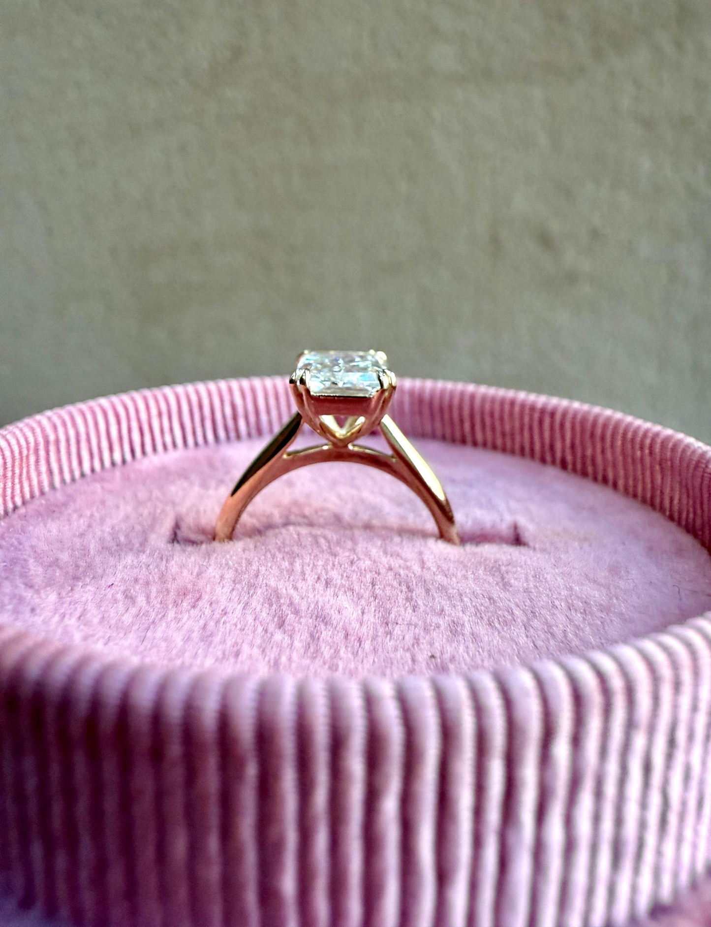Radiant Cut Lab Grown Diamond Engagement Ring