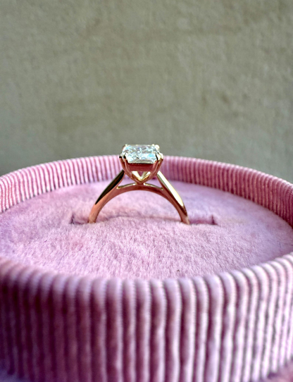 Radiant Cut Lab Grown Diamond Engagement Ring