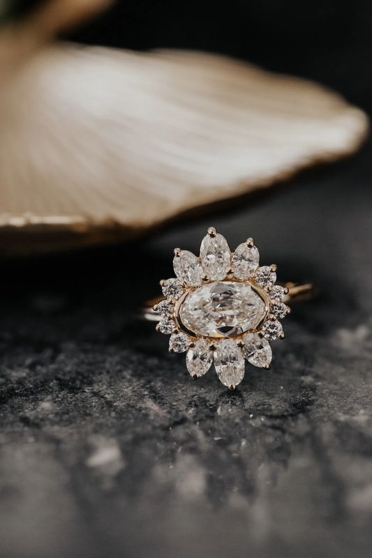 Celeste Lab Grown Round Diamond Ring