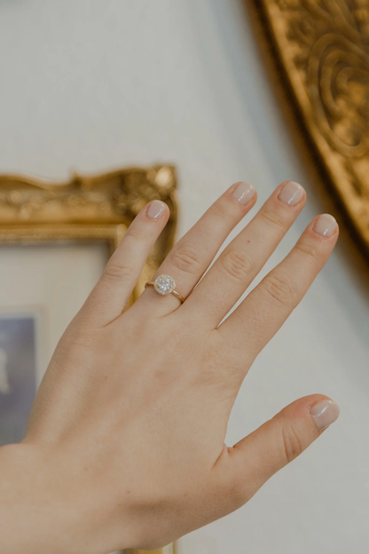Customizable Lab Grown Round Diamond Ring