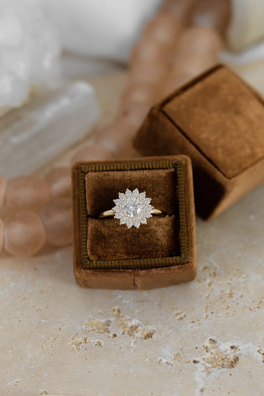Big Round Cut Diamond Ring For Proposal