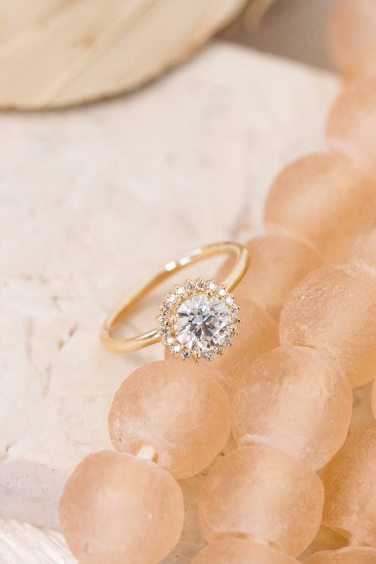 Lab Grown Diamond Ring with a 1ct Round Diamond