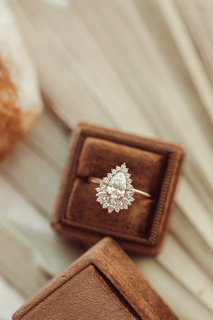 Pear Lab Grown Diamond Ring For Her