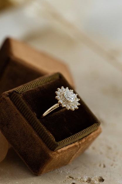 Big Round Cut Diamond Ring For Proposal