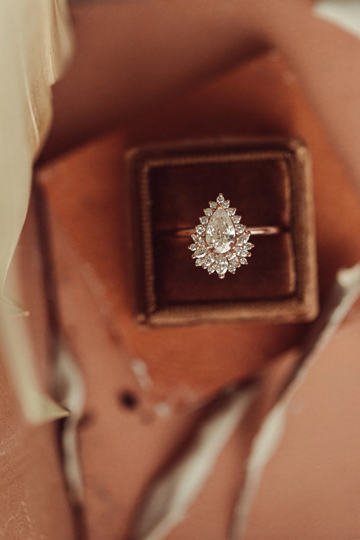 Pear Lab Grown Diamond Ring For Her