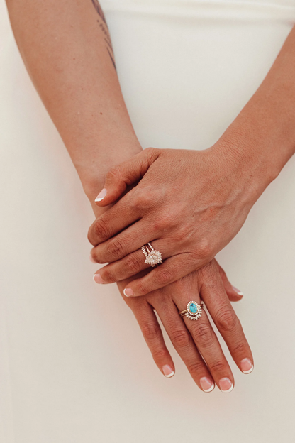 Pear Lab Grown Diamond Ring For Her
