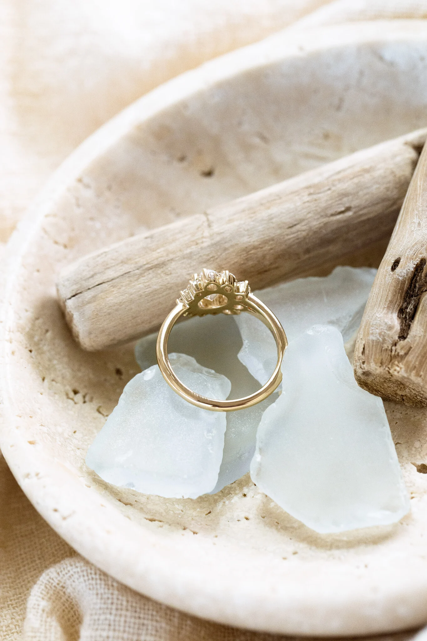 Floral 1.50 Ct Lab Grown Diamond Cluster Ring