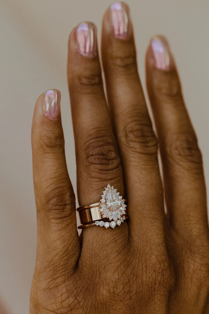 Pear Lab Grown Diamond Ring For Her