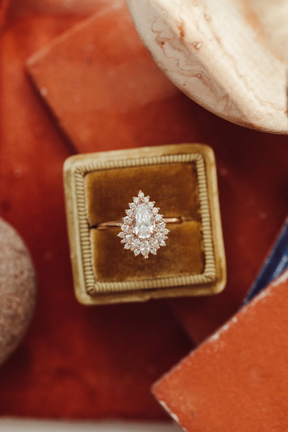 Pear Lab Grown Diamond Ring For Her